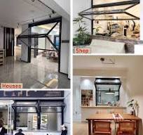 Amazon.com: HDYZJQ Ventana plegable superior e inferior, ventana de  servicio de 85 grados para camiones de comida, remolques de concesión,  ventana de ...