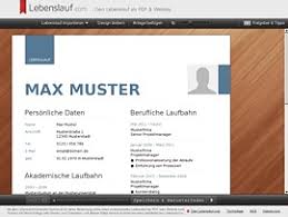 Lebenslauf Als Druckvorlage Pdf Oder Webseite Kostenlos Online Erstellen