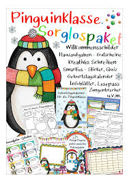 Sorglospaket Schulanfang Pinguin Pinguinklasse Unterrichtsmaterial In Den Fachern Deutsch Fachubergreifendes Sachunterricht In 2020 Unterrichtsmaterial Geburtstagskalender Geburtstagskalender Grundschule