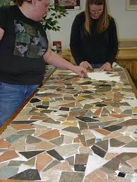 How To Make A Mosaic Table Top In 7 Steps Mosaiccountertoptops Mosaic Table Top Mosaic Table Mosaic Tile Table