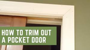 What is door stop moulding. How To Trim Out A Pocket Door Youtube
