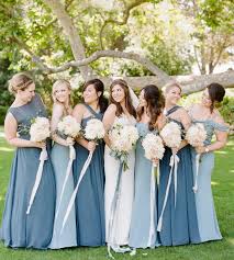 Jenny Yoo Bridesmaids Mix N Match Shades Of Blue Various Long Dusty Blue Bridesmaid Dresses Mismatched Bridesmaid Dresses Blue Wedding Bridesmaid Dresses