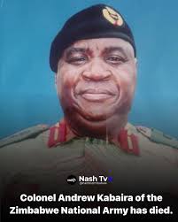 Sad to announce the passing away of Colonel Andrew Kabaira of the Zimbabwe  National Army. His death was announced in a statement by Army Commander, Lt  General Anselem Sanyatwe. The late Col