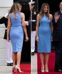 The first lady of the united states welcomed american prisoners released. Melania Trump Shows Off Bottom In Tight Dress With Donald Trump Express Co Uk
