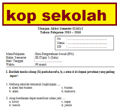 Check spelling or type a new query. Soal Ulangan Soal Uas Ips Kelas 3 Sd Tahun Pelajaran 2016 2017 Silabus