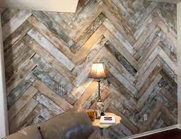 Home Gym Herringbone Reclaimed Wood Wall Fivebuilt Http Amzn To 2fsi5xt Reclaimed Wood Accent Wall Wood Wall Design Reclaimed Wood Wall