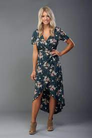 Women S Floral High Low Dress Emerald Green Dress Outfit Ideas For Baby Or Bridal Shower Weddi Bridal Shower Attire Bridal Shower Dress Bridal Shower Outfit