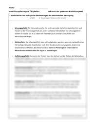 Rechtssicheres muster für einen vertrag eines mfa jetzt herunterladen. Berichtsheft Fur Medizinische Fachangestellte Bericht Seite 2
