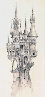Dromen Met Geleende Hand Art Drawings Castle Drawing Art