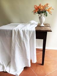 White Linen Table Cloth Pure White Linen Tablecloth Etsy White Table Cloth Linen Tablecloth Table Cloth