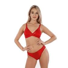 Whether it's lacy on top and below, or going for sweet ribbons, dainty bows and strategic cutouts, you're guaranteed to love yourself each time you look in the mirror. Cotton Plain Ladies Red Bra Panty Set Size 28 40 Rs 140 Set Id 19483118797
