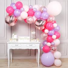 Gradual Pink Balloon 100 Pcs 12 Fuchsia Pink Balloons Pink Latex Bal Partywoo