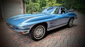 Image result for Silver Blue 1963 Corvette