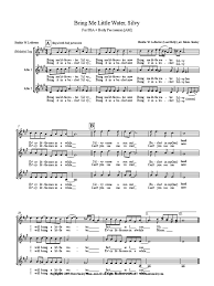 Sheetmusicplus.com has been visited by 10k+ users in the past month Bring Me A Little Water Silvy