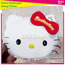 Cdr ultah siap edit miki mouse merah. Undangan Hellokitty Harga Terbaik Agustus 2021 Shopee Indonesia
