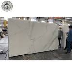 Engineered Big Quartz Slab 2cm 3 Cm Thickness Calacatta White Artificial  Quartz Slab Price for Kitchen Countertop