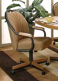 Casual Swivel Tilt Rolling Caster Dining Arm Chair Set Of 2 Espresso Harvest Dining Room Sets Swivel Dining Chairs Caster Chairs