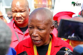 The food we eat in South Africa does not come from farms owned by white  people. It comes from Shoprite, pick n Pay, and Spar”, Malema tells  journalist after being asked what