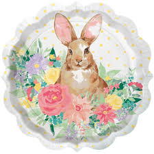Cut long strips of different colored paper and then tape or glue you can make small cookies and brownies to fill up individual baggies, or bigger ones with icing designs to put one in each basket. Pioneer Woman Easter Bunny Paper Dinner Plates 11 5in 8ct Walmart Com Walmart Com
