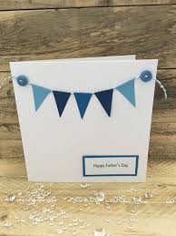 Handmade Father S Day Card Happy Father S Day Happy Birthday Bunting Dad Grandad Uncle B Handmade Birthday Cards Mothers Day Cards Birthday Cards