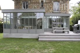 Grande Veranda C1230 Mires Paris Extention Maison Maison Meuliere Extension Maison Bois