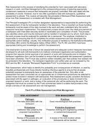 A second equally important facet of the process is documentation of the ultimate objective is to implement appropriate measures to reduce the risk, as appropriate. Risk Assessment Summ