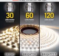 RibbonFlex Pro 24V White LED Strip Light Tape 30/60/120 LED/m