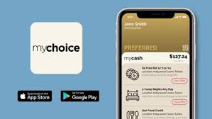 The process starts with mailru page link. Download App Mychoice