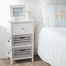 Rangement chambre 12 conseils a appliquer selon votre chambre. Petit Meuble De Rangement 3 Tiroirs En Paulownia Arzon Maisons Du Monde