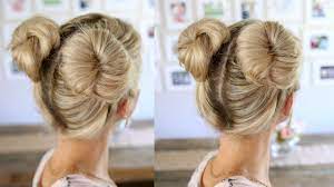 Browse 2,624 woman hair bun stock photos and images available, or search for black woman hair bun to find more great stock photos and pictures. 3 Easy Double Buns Space Buns For Thin Normal Thick Hair Youtube