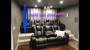 Diy Home Theater Riser Build Your Own Movie Room Seating Platform Cheap And Easy Youtube Home Cinema Room Home Theater Seating Theater Room Design