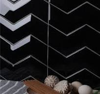 Wholesale 3D Black Ceramic Wall Tiles Bathroom Cheap Price