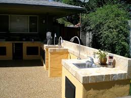 unique outdoor kitchen sink drain