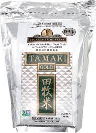 Tamaki gold has been evaluated by the japanese association of rice taste appraisers and was ranked among the top koshihikari grown in japan. Tamaki Gold California Koshihikari Short Grain Rice 4 4 Pound Snackathon Foods