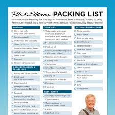 Packing Tips From Rick Steves Traveltips Ricksteves Packing Tips For Travel Europe Travel Packing List Packing For Europe