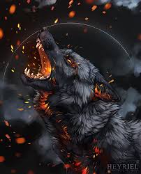 Burning Up Return To Ash By Heyriel Anime Wolf Werewolf Art Wolf Artwork