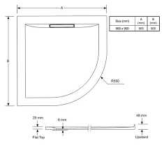 Our tremendous selection of shapes, colours and sizes offers you as a bathroom designer plenty of scope for your design. Mira Flight Level 900 X 900mm Quadrant Shower Tray With Waste 1 1898 092 Wh