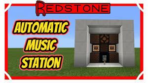 Automatic Juke Box Station Minecraft Bedrock Edition Mcpe Https Youtu Be 6mrr4gy Er0 Minecr Minecraft Tutorial Music Station Minecraft