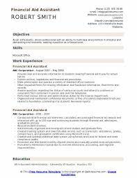 Direction and operational oversight of the financial aid department. Financial Aid Assistant Resume Samples Qwikresume