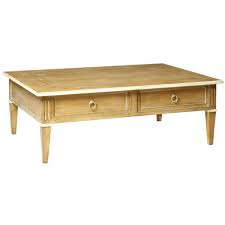 Their style is based on designs of period tables and those described as ?antique? Traditional Coffee Table Recamier 35014 Labarere Lacquered Wood Rectangular With Drawer
