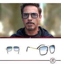 Tony stark con lentes clearance