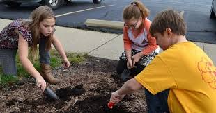 Kids get hands-on experience in gardening