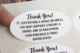 Thank You For Supporting A Small Business Thank You Stickers Thank You Labels Happy Mail Business Stickers Business Thank You Cards Business Thank You