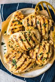 A Plate Of Grilled Chicken In 2020 Grilled Chicken Recipes Grill Pan Recipes Pan Grilled Chicken