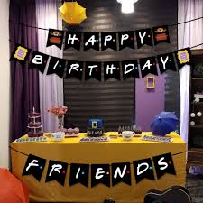 See more ideas about happy birthday images, birthday messages, birthday pictures. Banners Friends Tv Show Happy Birthday Banner For Friends Themed Party Decorations Supplies Pre Assembled Friends Fans Party Backdrop Toys Games