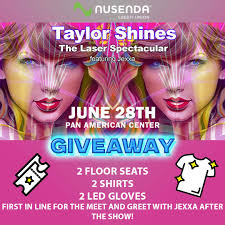 🎉✨ HUGE GIVEAWAY ALERT ✨🎉 Swifties, this is NOT a drill! 💥 We're giving  away the ultimate Taylor Swift Laser Show experience happening THIS  Saturday! 🔥 ONE lucky winner will score: 💺