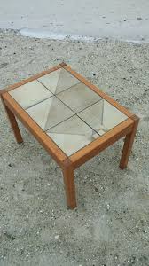 Vintage Mid Century Modern Danish Gangso Mobler Teak Tile Top Coffee Table Vintage Mid Century Modern Coffee Table Tiled Coffee Table