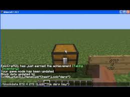 It is useful for storage systems. Minecraft Locked Chest Command