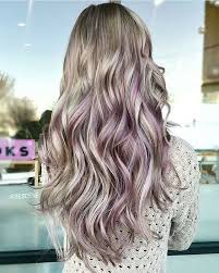 Subtle Metallic Lavender Highlights In Brunette Hair Pink Blonde Hair Underlights Hair Blonde Hair With Highlights