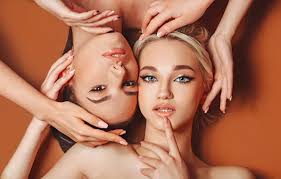 Wallpaper look, face, background, hands, a couple, two girls, Changeling, Gregory  Levin for mobile and desktop, section девушки, resolution 2500x1711